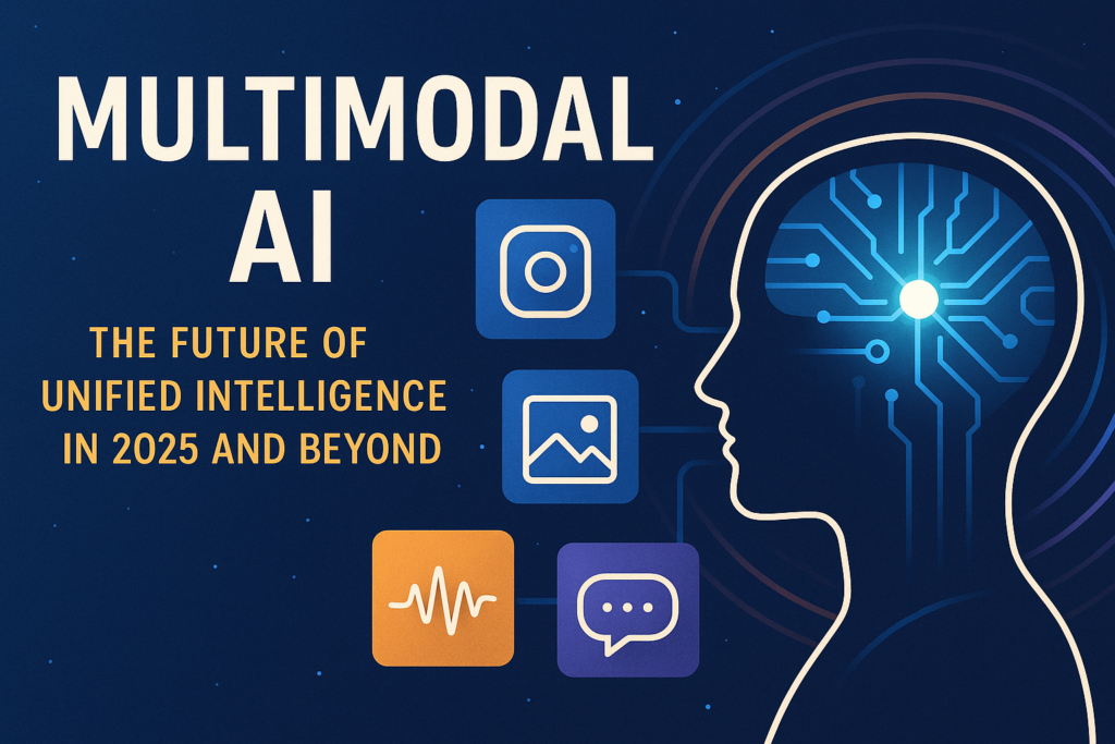 Multimodal AI integrating text, images, audio, and video for futuristic applications in 2025