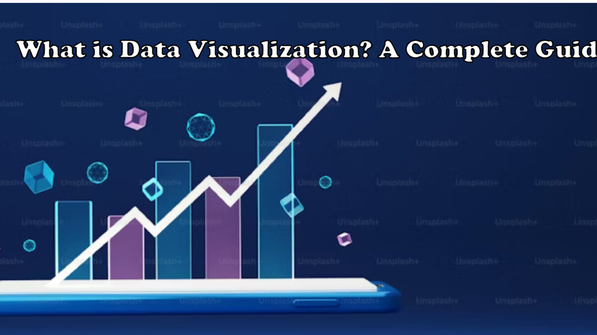 Data visualization concept showing graphs, charts, and dashboards representing data insights