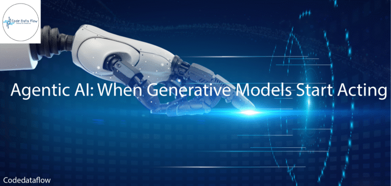 Agentic AI concept showing the transition from generative models to autonomous goal-driven systems